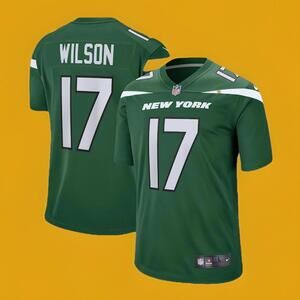 $130 Nike New York Jets Garrett Wilson #17 Jersey GREEN XXL On Field 67NM